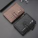 Men’s Bags Men's Business Simple Short Wallet New Style Thin Wallet Student Youth Multi Card Bag_viptrois.com