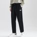 Men's Gray Casual Pants Loose Straight Leg Wide Leg Sports Style Trendy Spring Autumn Versatile Men's Bottoms_viptrois.com