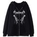2022 Dark Skull Skeleton Unisex Hoodie Gothic Couple Harajuku Oversized Zipper Sweatshirt_viptrois.com