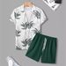Men's Summer Fashion Black White Striped Hawaiian Beach Shirt Streetwear Casual Long Sleeve Mens Shirt_viptrois.com