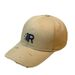 Baseball women in spring autumn, Korean version with hard top letter R, broken edge duckbill cap, simple and versatile,_viptrois.com