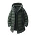 Men's Clothing Oversized Long Hooded Winter Coat With Thick Polyester Fill, Warm And Comfortable, Available In Grey, Black, Army Green (Sizes M-5XL)_viptrois.com
