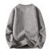 Men's Fleece Knit Sweater - Winter Warm Loose Fit Round Neck Long Sleeve Pullover_viptrois.com