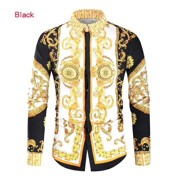 Men's Clothing 3D Digital Printing Fashion Shirt Men's Long Sleeve Shirt_viptrois.com