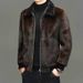 Men's Premium Faux Fur Coat Winter Thick Warm Jacket Fashionable Mink-Like Collar Stylish Outerwear For Daily & Commuting_viptrois.com