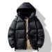 Goose Down Jacket With Detachable Hood, 600 Fill Power, Windproof & Thermal Lined, Loose Fit Winter Coat For Urban Commute And Outdoor Adventures_viptrois.com