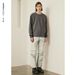 Japanese Style Raglan Sleeve Crewneck Sweatshirt - Oversized Checkered Pullover With Side Pockets For Men & Women_viptrois.com