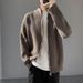"Men’s Slim-Fit Zip-Up Knit Sweater – Modern Stand Collar Pullover With Jacquard Detailing & Stretch Comfort For Urban Commutes_viptrois.com
