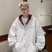 Autumn And Winter Men's Loose And Simple Hooded Sweater Cardigan Men_viptrois.com