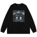 Men's Clothing High Street Loose Round Neck Pullover Leisure Commuting Long Sleeves T-Shirt_viptrois.com