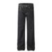 Men's Clothing Blue Retro Classic Loose Jeans High Street Straight Cleanfit Trousers_viptrois.com