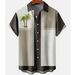Men's Clothing Summer New Large Size Men's Casual Slim Beach 3D Printed Short Sleeved Shirt, Men's Shirt_viptrois.com
