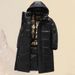 Men's Clothing Winter Long Coat Winter New Black And Gold Cotton Coat Men's Trendy Loose Shiny Cotton Coat Thickened_viptrois.com