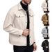 Autumn And Winter Lapel Woolen New Men's Jacket Casual Sports Business Jacket_viptrois.com