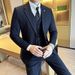 Men's Clothing Striped Two Button Suits Business Casual Three Piece Suits_viptrois.com