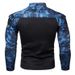 Outdoor Fitness Jogging Men's Long Sleeve Military Field Camouflage Casual Stand Collar Sweatshirt_viptrois.com