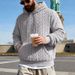 Cross-border Loose Men's Winter Retro Warm Double-sided Velvet Casual Trend Hooded Pocket High Street Sweater_viptrois.com