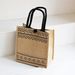 Beach Bag Vintage Tote Bag Natural Linen Simple Shopping Bag Flax Jute Tote With Hand Gift_viptrois.com