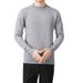 Autumn And Winter Warm Solid Color Half High Collar Bottom Knitted Sweater, Slim Fit Versatile Sweater_viptrois.com