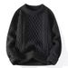 Men's Zodiac Year Red Cable Knit Cardigan - Thick Winter Sweater For Christmas & Couple Wear_viptrois.com