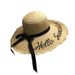 Hats made of women's straw, popular on the internet summer beach outings. Fashionable versatile for shading and sun_viptrois.com