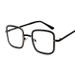 Fashion Sunglasses Ocean Lens Gradient Sunglasses Full Frame Square Frame Twisted Mirror Metal Sunglasses_viptrois.com