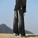 Men's Vintage Washed Denim Jeans – Relaxed Straight Fit | Retro High-Waisted Wide Leg Pants For Casual Streetwear_viptrois.com