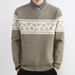 High-End Two-Piece Sweater Men's Trendy Thickened Warm Knitwear Autumn Winter Inner Collar Knitted Base Shirt_viptrois.com