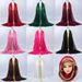 Muslim headscarf Women's Cotton Gold Silk Scarf Monochrome Tassel Silk Scarf Muslim Bun Head Long Scarf Multi-functional_viptrois.com