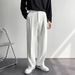 Men's Clothing Simple Classic Solid Color Trousers Drape Versatile Trousers Pleated Spring And Autumn Loose Trousers Korean Style Business_viptrois.com