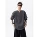 Pure Pullover Cable Knit Sweater Collar Veratile Knitted Looe Fit Autumn Winter Draped Japanee Style Men' Clothing_viptrois.com