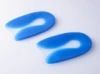 Blue silicone U shaped heel pad heel pad heel silicone heel pad soft shock absorption protect the foot_viptrois.com