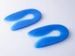 Blue silicone U shaped heel pad heel pad heel silicone heel pad soft shock absorption protect the foot_viptrois.com