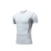 Men's clothing Running fitness wear elastic sports tights quick drying training fitness basketball fitness short sleeve base_viptrois.com