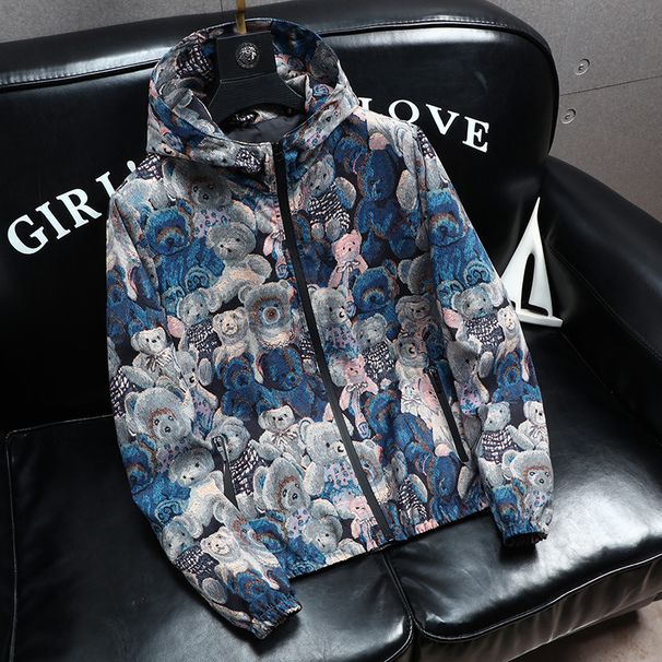 European Station Cross-Border Trade Spring And Autumn New Trendy Fashion Hooded Coat Thin Top Men's Jacket_viptrois.com