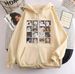 Korean Style Autumn Winter New Zipper 16 Grid Versatile Personalized Printed Hoodie Sweatshirt_viptrois.com