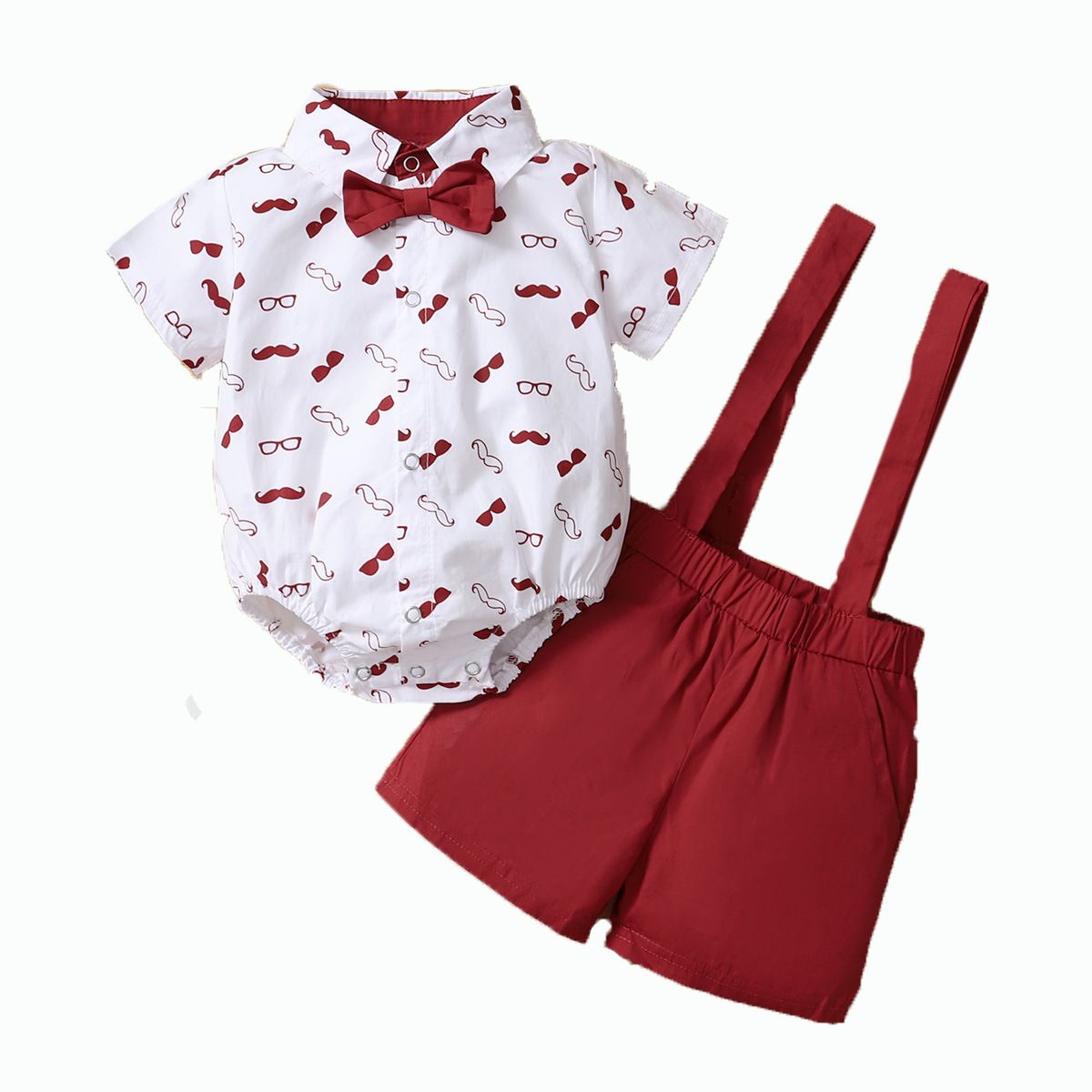 Mother&Kids Boy baby gentleman triangle suit summer boy dress children's dress_viptrois.com