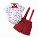 Mother&Kids Boy baby gentleman triangle suit summer boy dress children's dress_viptrois.com