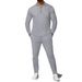 25 Autumn New Waffle Solid Color Lapel Pocket Long Sleeved Trousers Casual Two Piece Suit_viptrois.com