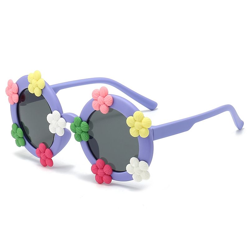2024 Children's Cute Round Youth Polarizing Mirror Student Sunglasses 8125_viptrois.com