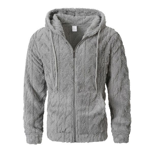 Men’s Fleece-Lined Hooded Cardigan – Detachable Hood, Relaxed Fit (Black/Gray/Light Blue, S-XXL)_viptrois.com