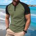 Men's Clothing Summer Fast Sale T Shirt Men's Button Henley Collar Sports Polo Shirt_viptrois.com