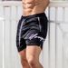 Men's clothing Mesh shorts Loose summer men's thin ice silk quick drying quarter pants_viptrois.com