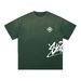 Men's Clothing 250g Heavyweight Pure Cotton BBSU T Shirt, Crew Neck, Short Sleeve, Loose Fit, Washed Gradient T Shirt With Heart Print_viptrois.com