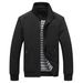 Men's Lightweight Casual Jacket - Breathable, Water-Resistant Slim Fit Zippered Coat For Business & Outdoor_viptrois.com