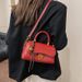 Retro Square Shoulder Bag For Women - Stylish PU Crossbody Handbag With Detachable Strap, Spacious Interior For Daily Essentials_viptrois.com