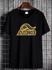 ADIO SKATE BLACK T SHIRT RETRO DESIGN Fashion Stylish Designer Clothes Versatile Top For Everyday Wear Summer Unisex Slightly Breathable Soft_viptrois.com