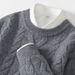 Nordmann 24 Autumn Winter 5-Needle Thickened Crew Neck Men's Long Sleeve Pullover Sweater Diamond Twist Wool Knitted Base Layer_viptrois.com