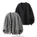 Autumn And Winter Men's New Lazy Style V Neck Knitted Sweater Couple Loose Versatile Cardigan Large Size Jacket_viptrois.com