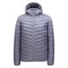Men’s Lightweight Hooded Down Jacket – Korean Style Slim Fit Puffer Coat | 50g White Duck Feather | Wrinkle-Resistant | Extended Sizes_viptrois.com